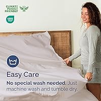 Vista 512 de Sábana encimera de bolsillo profundo, más suave que el algodón egipcio, 1 sábana encimera para colchón tamaño Queen