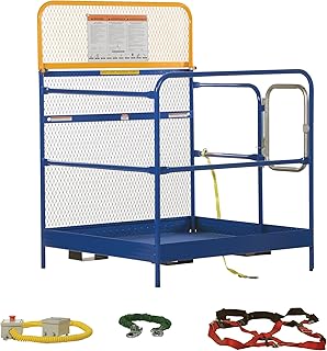 Vestil WP-4848-FF Steel Full Featured Work Platform 48 in. x 48 in. 1,000 Lb. Capacity Blue