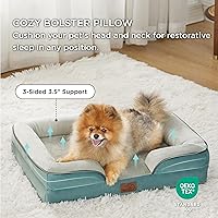 Vista 149 de Bedsure - Cama ortopédica XXL para perros, sofá cama lavable para perros gigantes, espuma de soporte con funda extraíble y lavable, forro Marrón