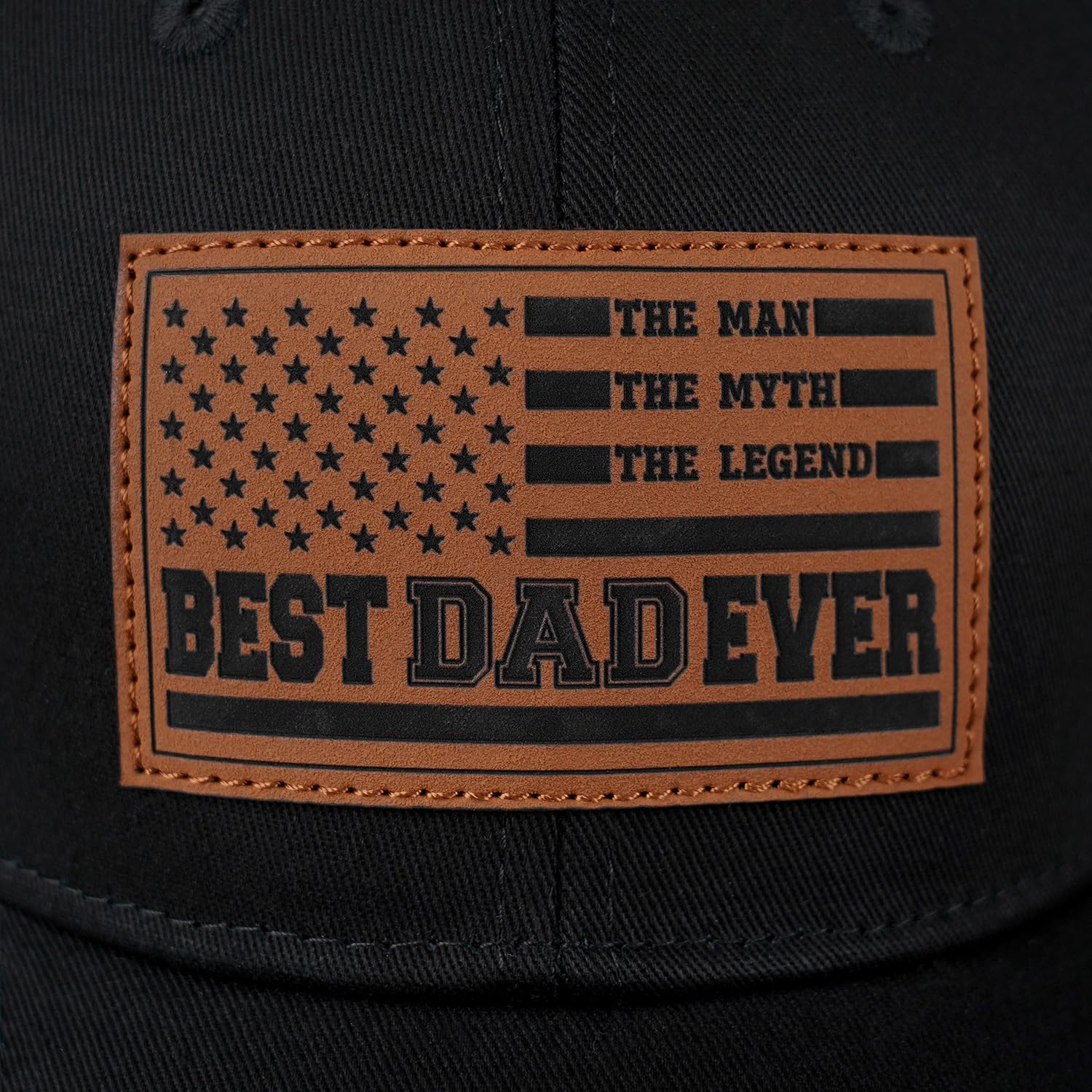World's Best Dad Ever Trucker Hat Baseball Cap Fathers Day Birthday Gifts for Dad from Daughter Son Black Fathers Day Hat - Image 2