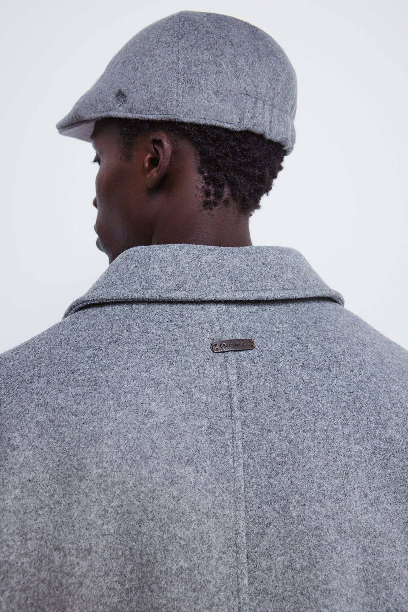SPRINGFIELD Woolen Effect Coat Capa De Lana Hombre
