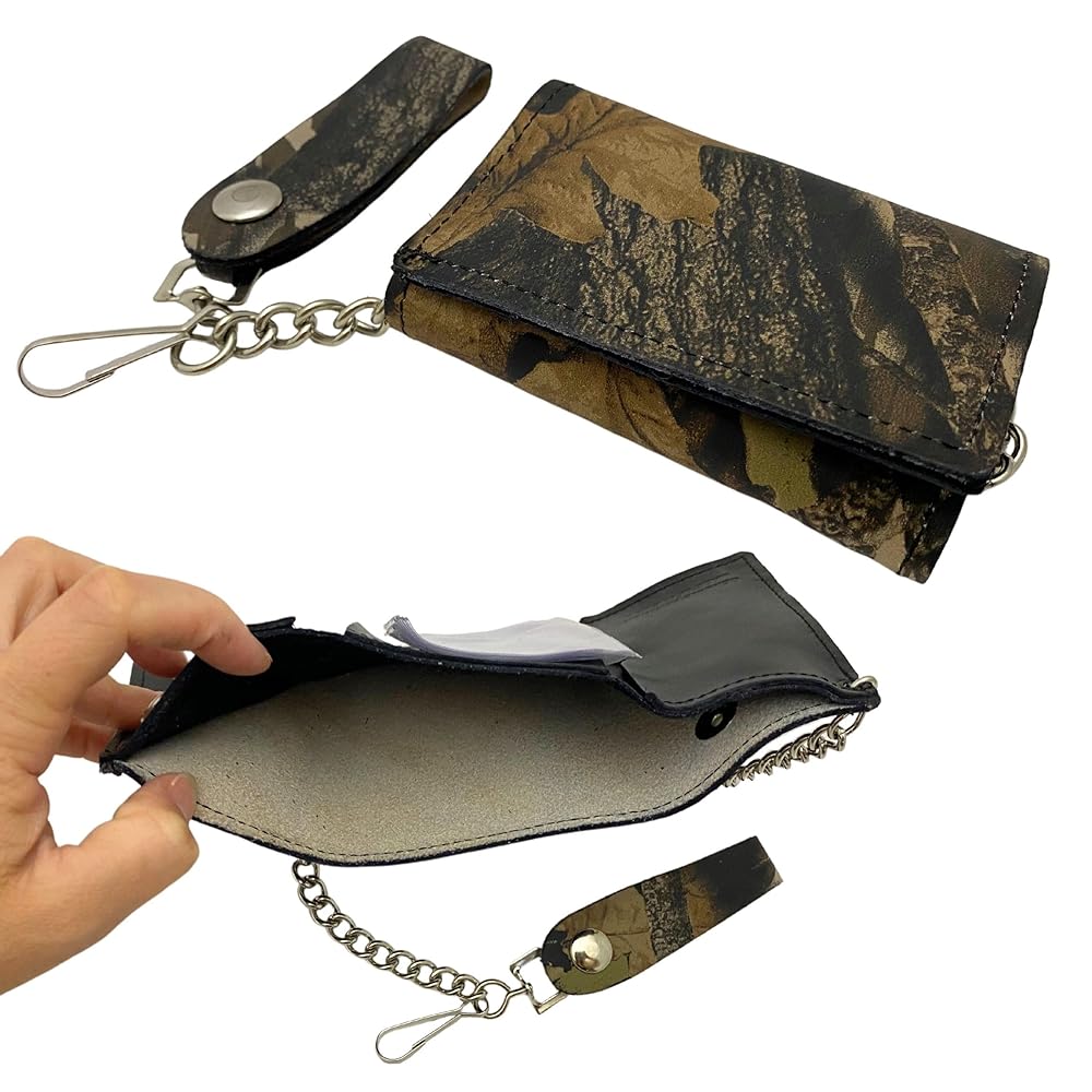 小物 Supreme Leather Chain Wallet  Camo Buy Supreme Leather ID Holder and Wallet 'Camo' - FW18A30