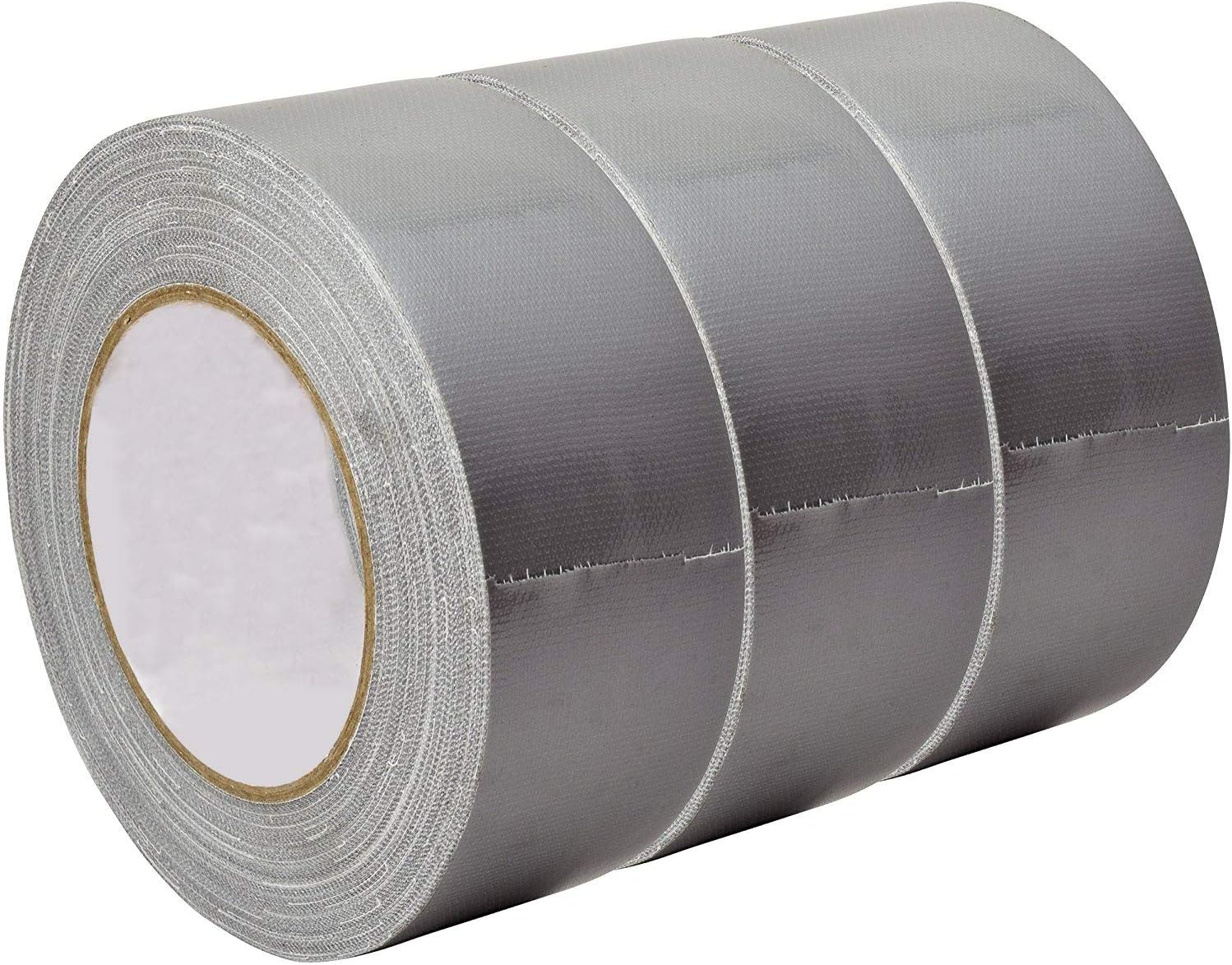 Professional Grade Duct Tape, 3-Pack, Silver Color, 11mil Thick, 48mm x 27m - Ideal for Crafts, Home Improvement Projects, Repairs, Maintenance, Bulk