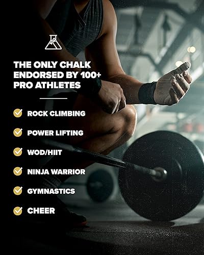 Vista 12 de Friction Labs Tiza de escalada suelta de alta calidad – Tiza de mano de alto rendimiento con agarre superior para bouldering, escalada