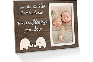 Captivating Twin Photo Frame: A Cherished Keepsake for Double the Joy