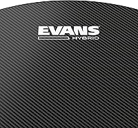 Vista 2 de Evans Cabeza de tambor de caja de marcha negra híbrida - Cabezas de tambor de banda de marcha - 13 pulgadas