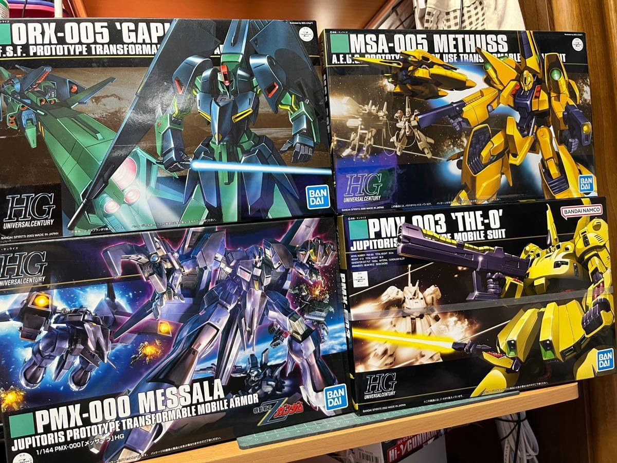 Amazon.co.jp: HG ギャプラン メッサーラ メタス ジ O 品 4機セット 
