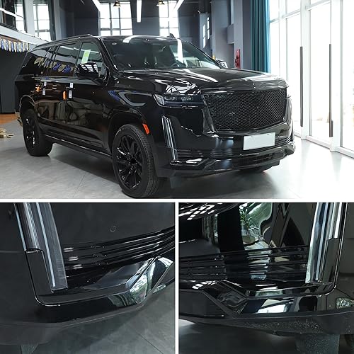 Miniatura 7 de Cubierta de esquina inferior para parachoques delantero compatible con Cadillac Escalade 2021 2022 2023, accesorio de moldura de rejilla lateral