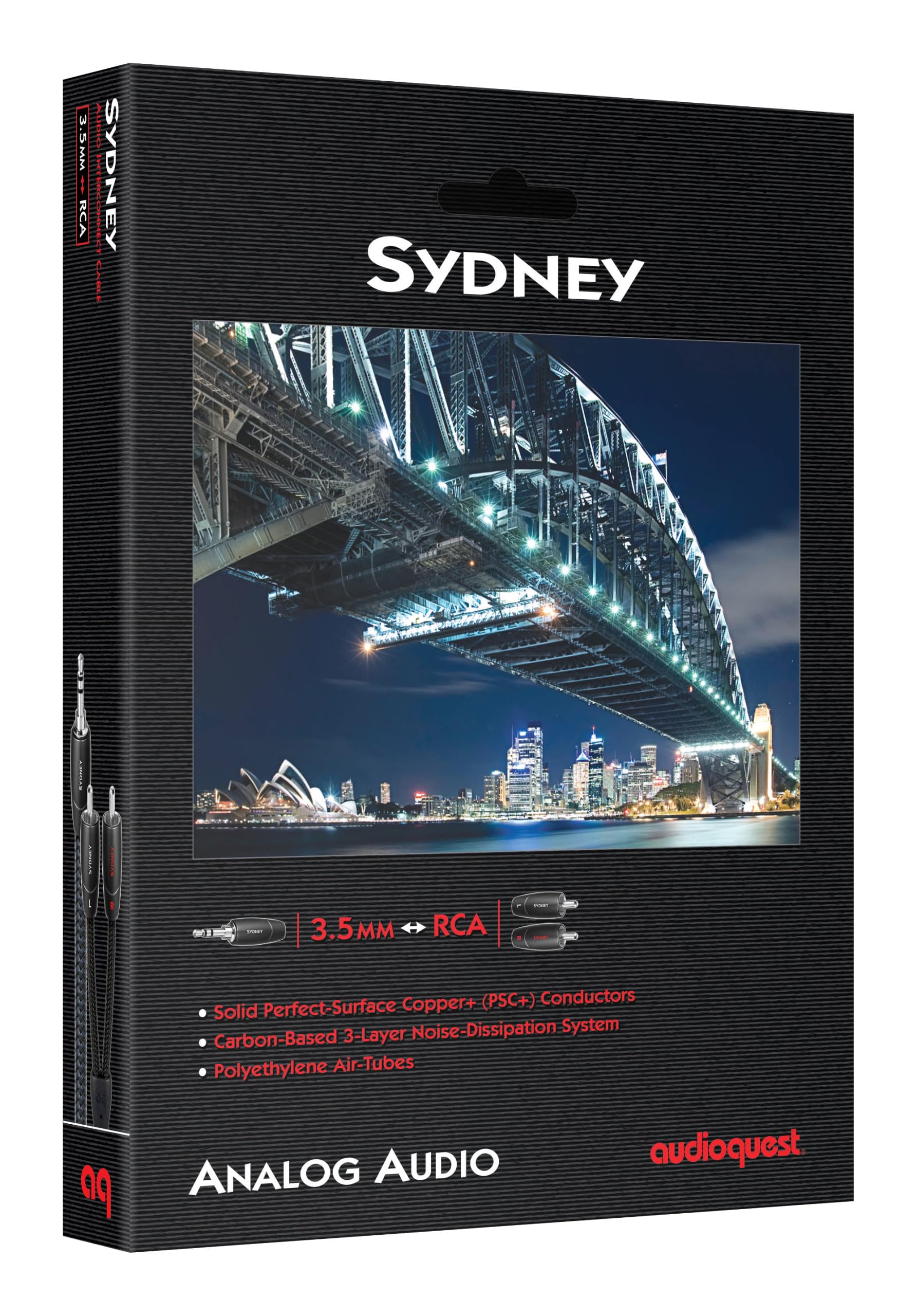 audioquest/cinemaQuest RCA Cable　　(PSC+) Audioquest Mackenzie RCA - RCA CABLES – Fillion Électronique