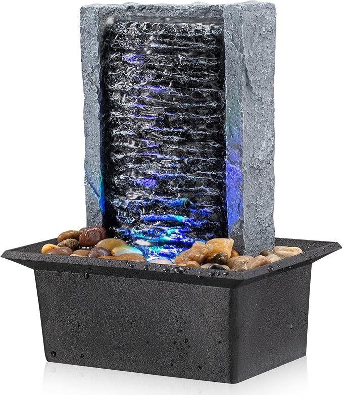 Tabletop Fountain Indoor Waterfall Rock Fountain