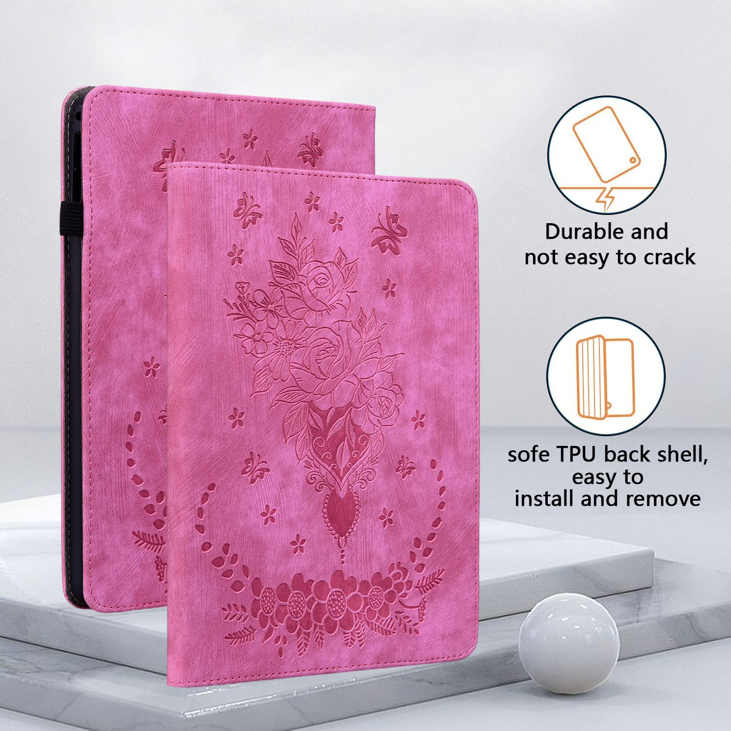 Custodia Per Lenovo Tab Plus 11.5 TB351FU - Leggera custodia protettiva antiurto per bambini morbida Silicone Case Cover per Lenovo Tab Plus 11.5 inch TB351FU (Rosso