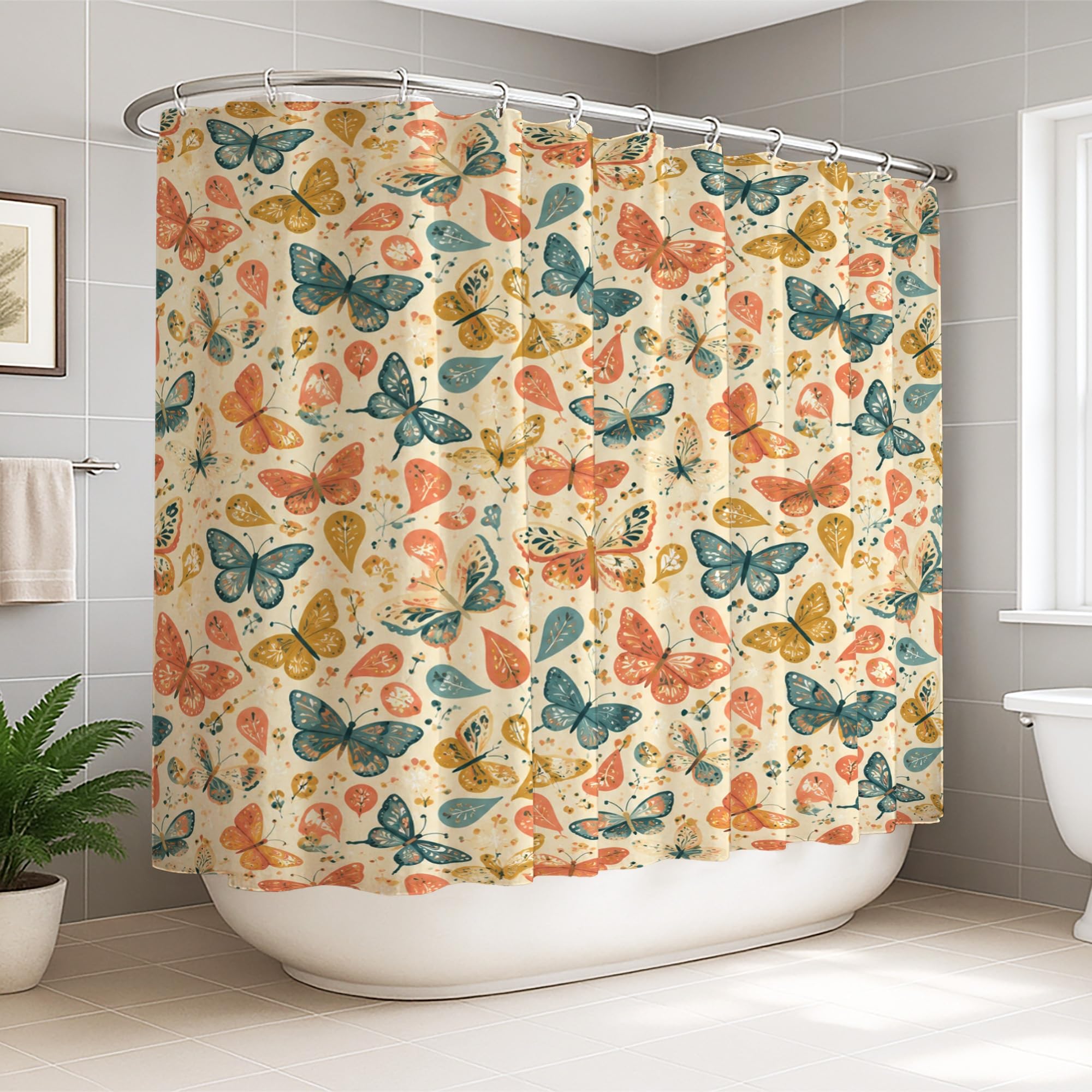 Rideau de douche grand format 274 cm pour stopper les fuites d'eau