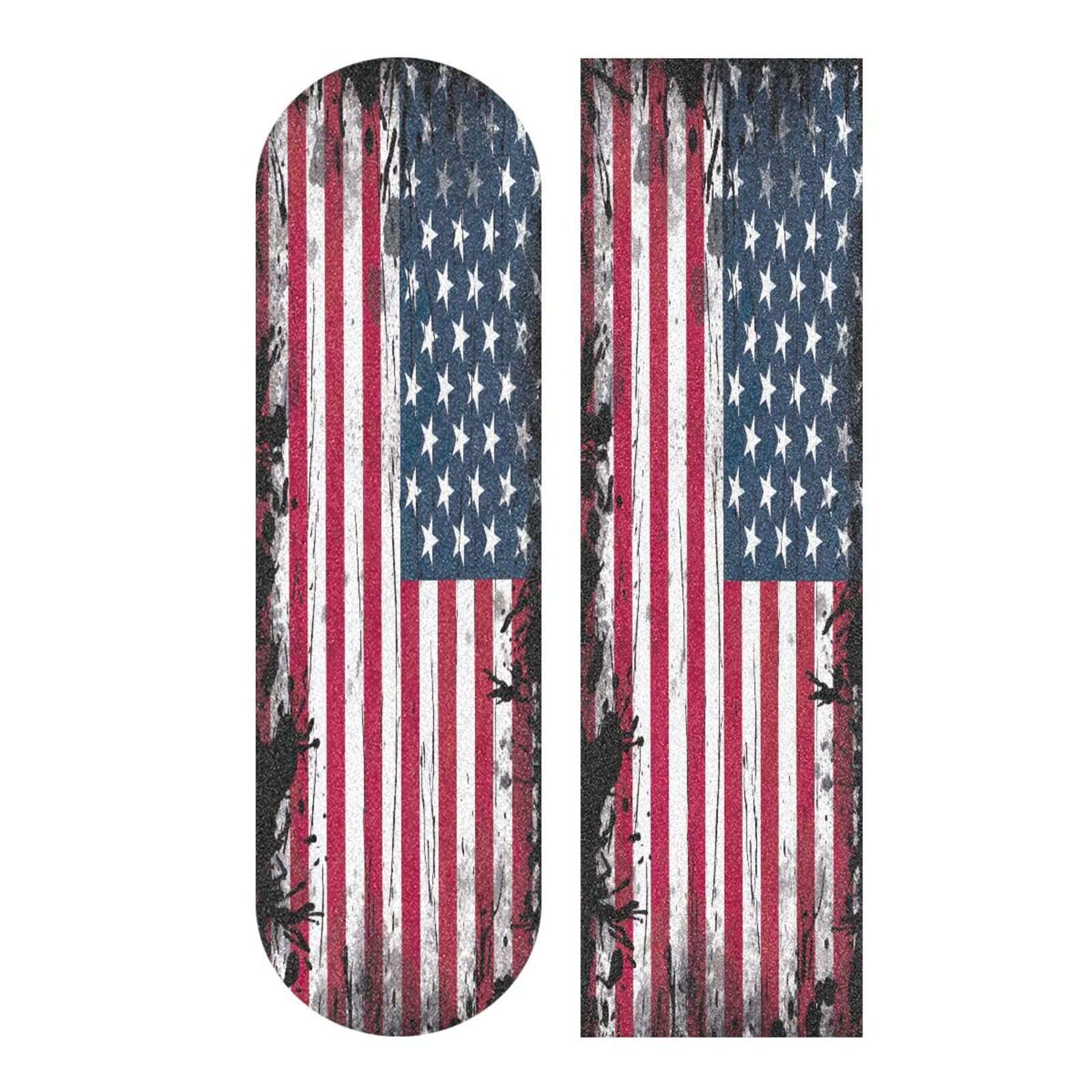 Coikll American Flag Skateboard Grip Tape Deck Sandpaper for Rollerboard 9