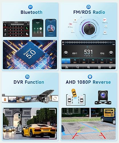Miniatura 23 de Radio de coche 2G+64G para Toyota Camry 2006 2007 2008 2009 2010 2011 con CarPlay inalámbrico Android Auto, 9 pulgadas pantalla táctil Android 13