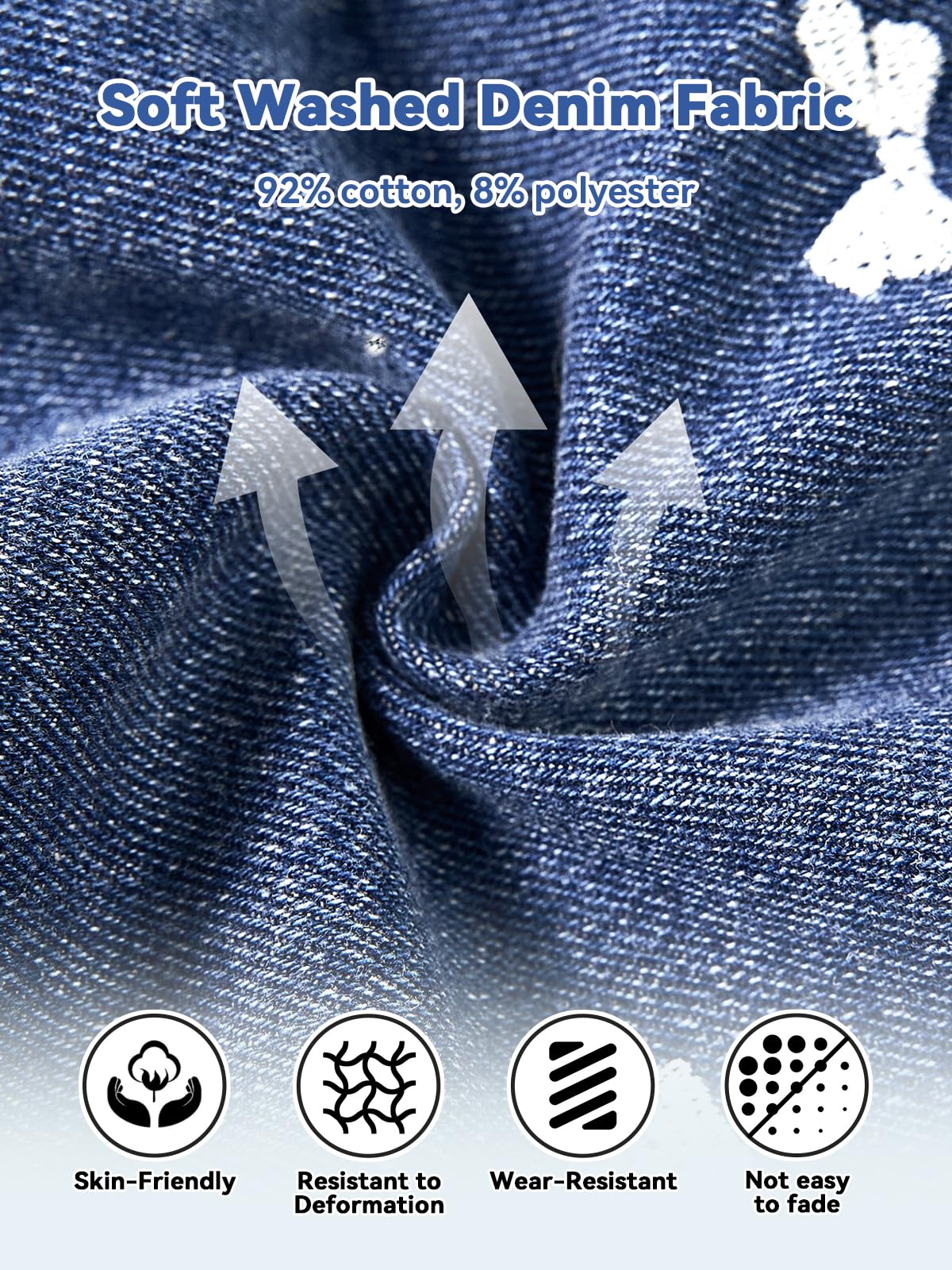 Miipat Gonna in Denim per Bambina, Gonna di Jeans con Pantaloncini a Pieghe a Vita Alta Modello ad A Elastico Casual Mini Gonne con Tasche per Bambine e Ragazze