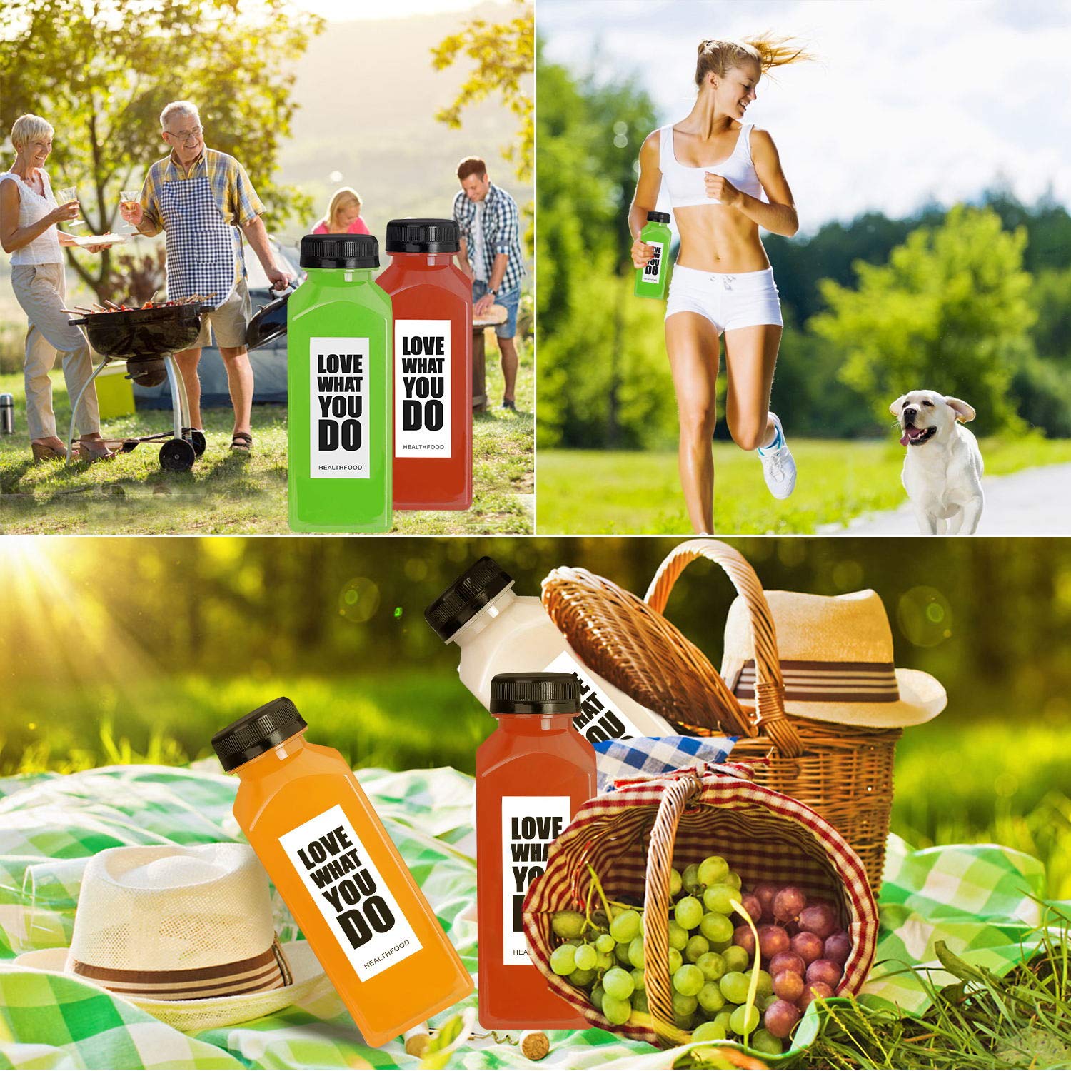 Best Deal Cheap 🛒 24 Pack Empty Plastic Juice Bottles Food Grade Reusable PET Clear Water Bottle Recyclable Drink Bulk Containers with Leak-Proof Lids for Juice, Water, Milk and Beverages (12oz) Get Special Price 24 Pack Empty Plastic Juice Bottles Food Grade Reusable PET Clear Water Bottle Recyclable Drink Bulk Containers with Leak-Proof Lids for Juice, Water, Milk and Beverages (12oz)