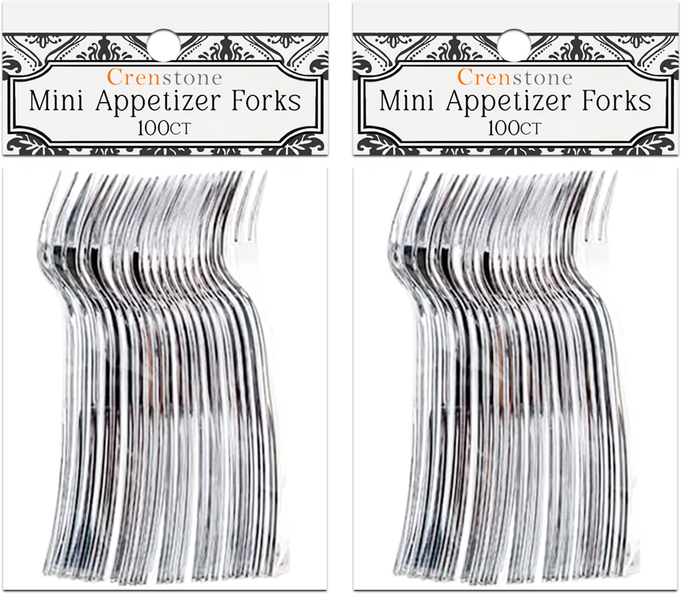 Crenstone Appetizer Forks, Appetizer Forks Value Pack 200