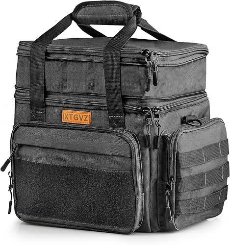 Lonchera aislada para hombres, lonchera grande para hombre, para el trabajo, lonchera para adultos con compartimentos dobles y soporte para botella