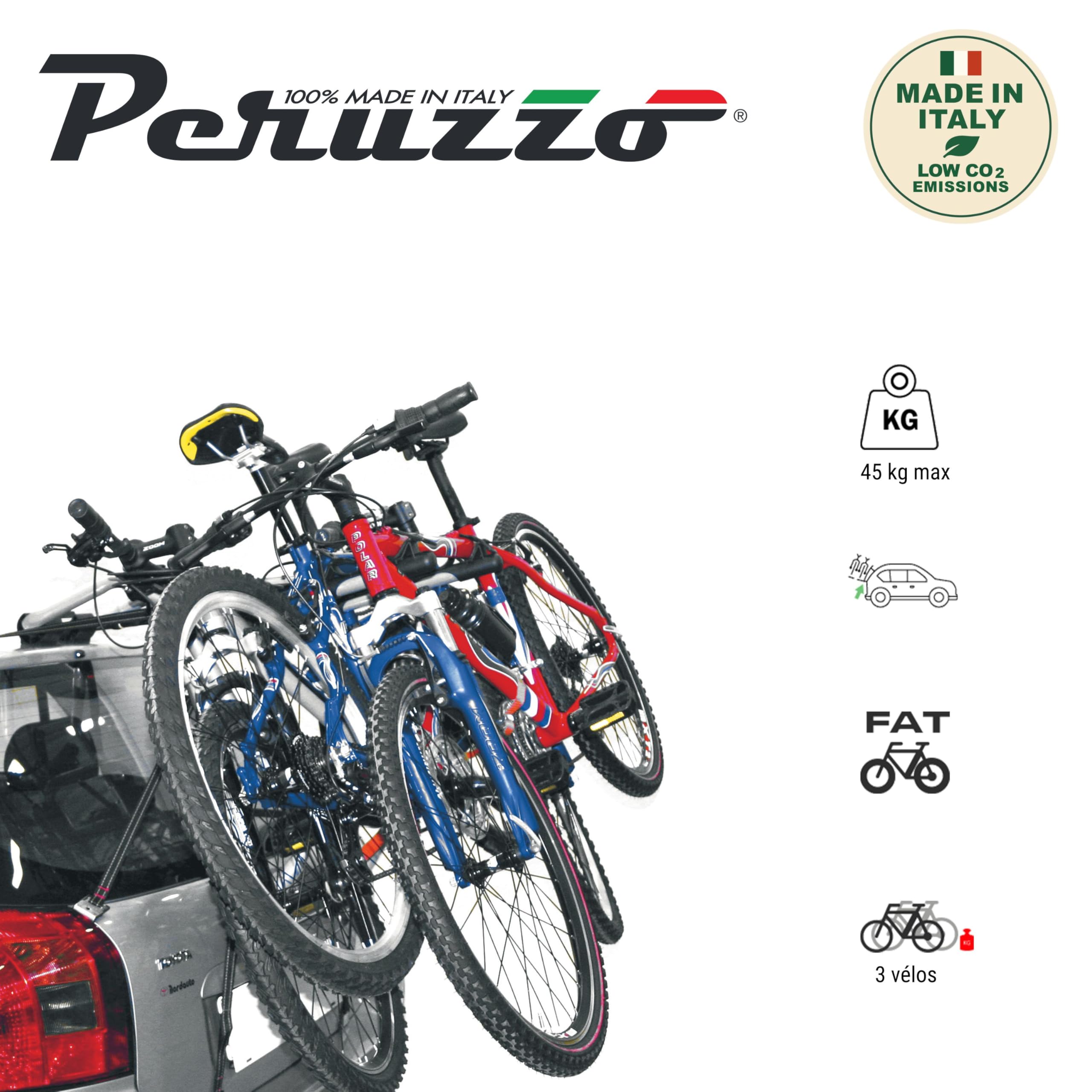 PERUZZO Venezia - Transportador de Bicicleta de Ciclismo, Color ALU