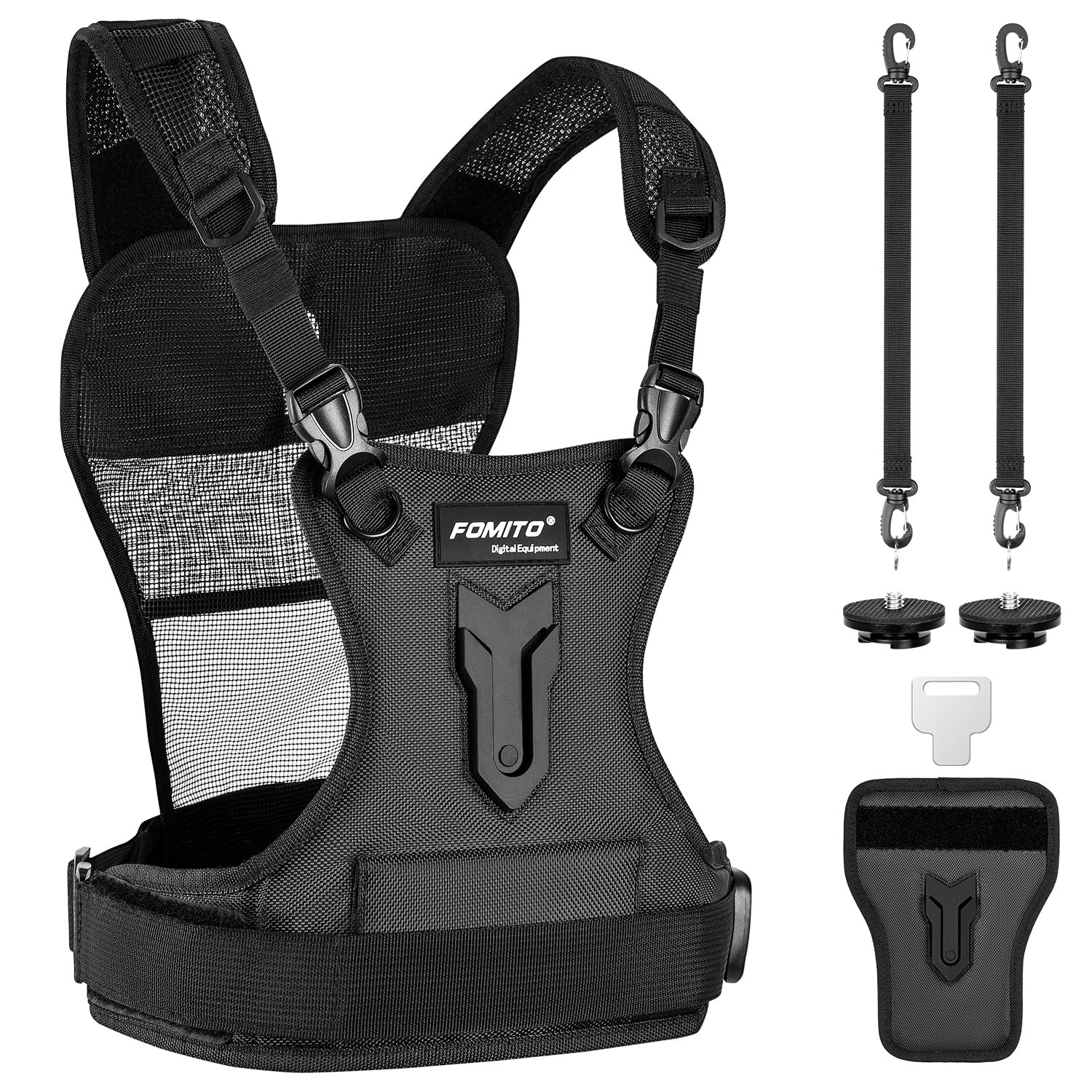 Multi Camera Carrying Chest Harness System Vest