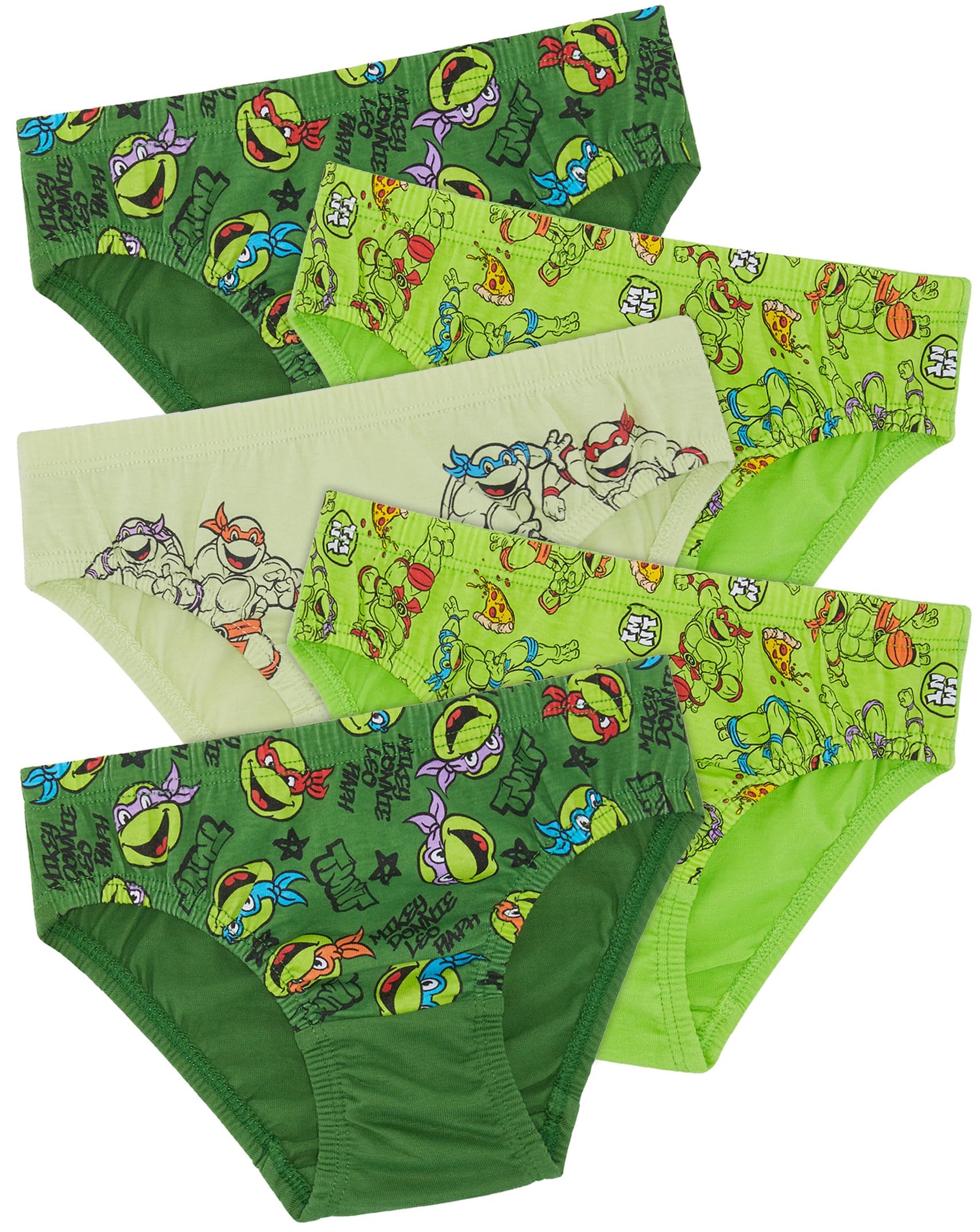 Les Tortues Ninja - Lot de 5 Slips TMNT 100% Coton