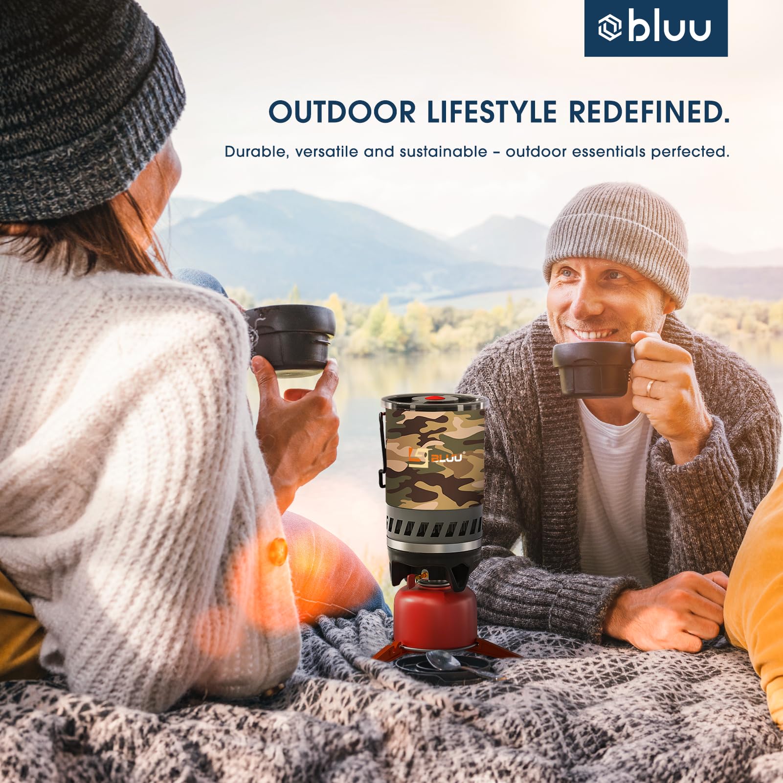 Bluu Gemini Backpacking stove (0.9L, Camo) : Amazon.ca: Sports u0026 Outdoors
