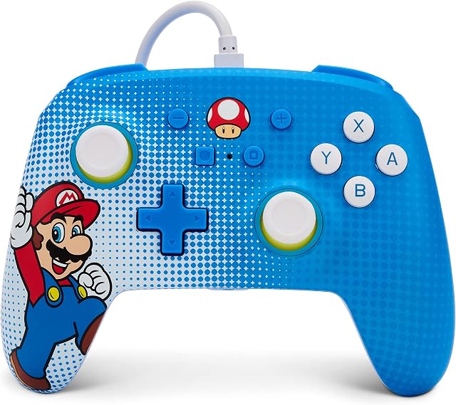 PowerA Enhanced Wired Controller for Nintendo Switch - Mario Pop Art
