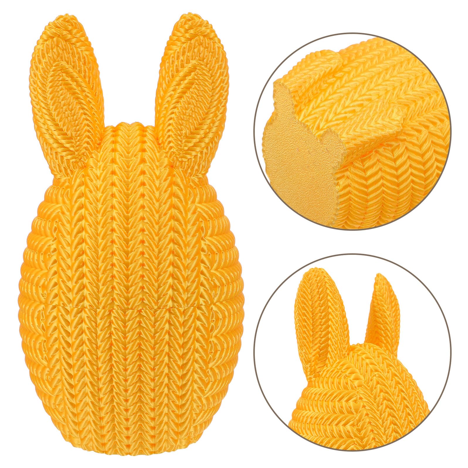 Homoyoyo Uova di Pasqua Vuote a Forma di Palla Orecchie di Coniglio, Contenitore Riempibile in Plastica Pla, Decorazione Pasquale per Caccia alle Uova e Bomboniere Personalizzate, Uso