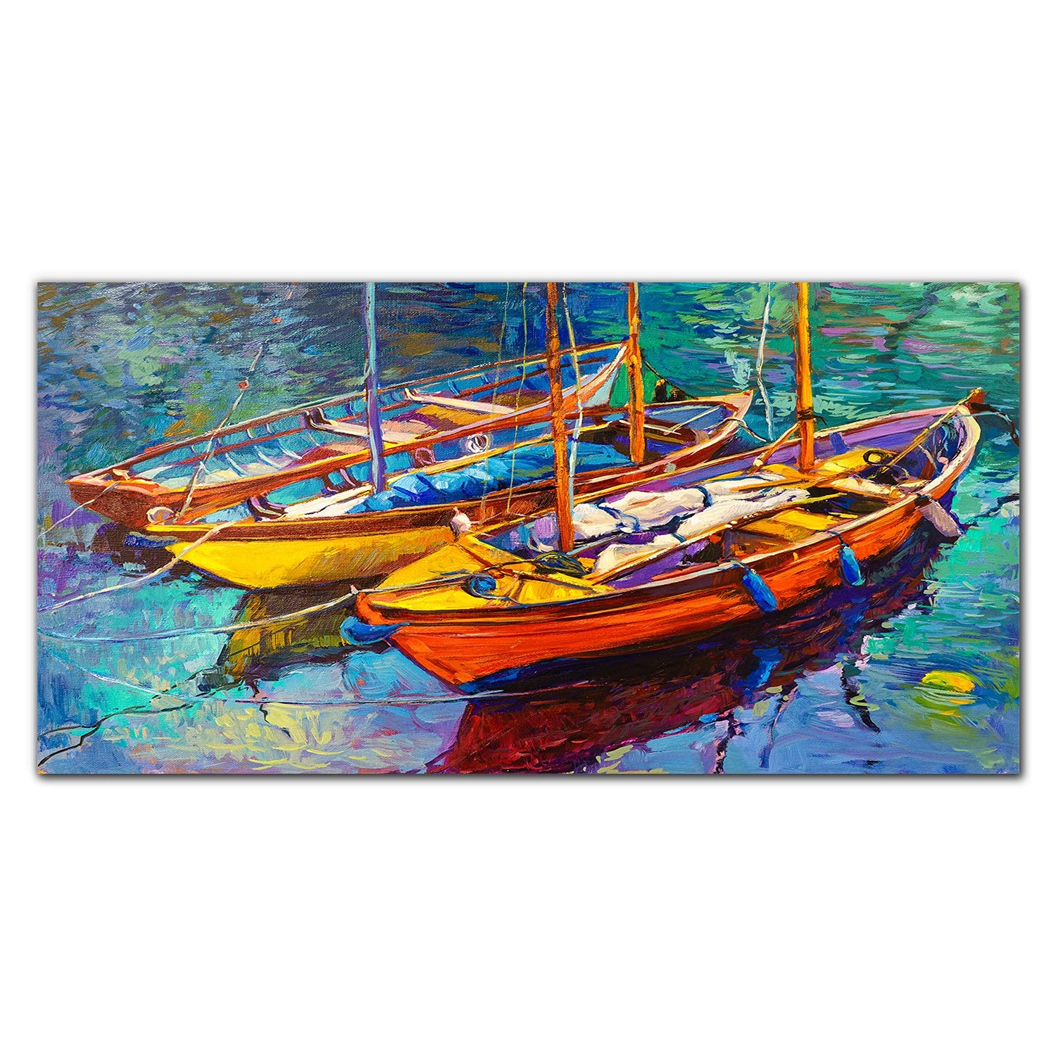 Crédence de cuisine en verre trempé 100x50cm adhésive motif Eau de mer du lac pour mur de cuisine