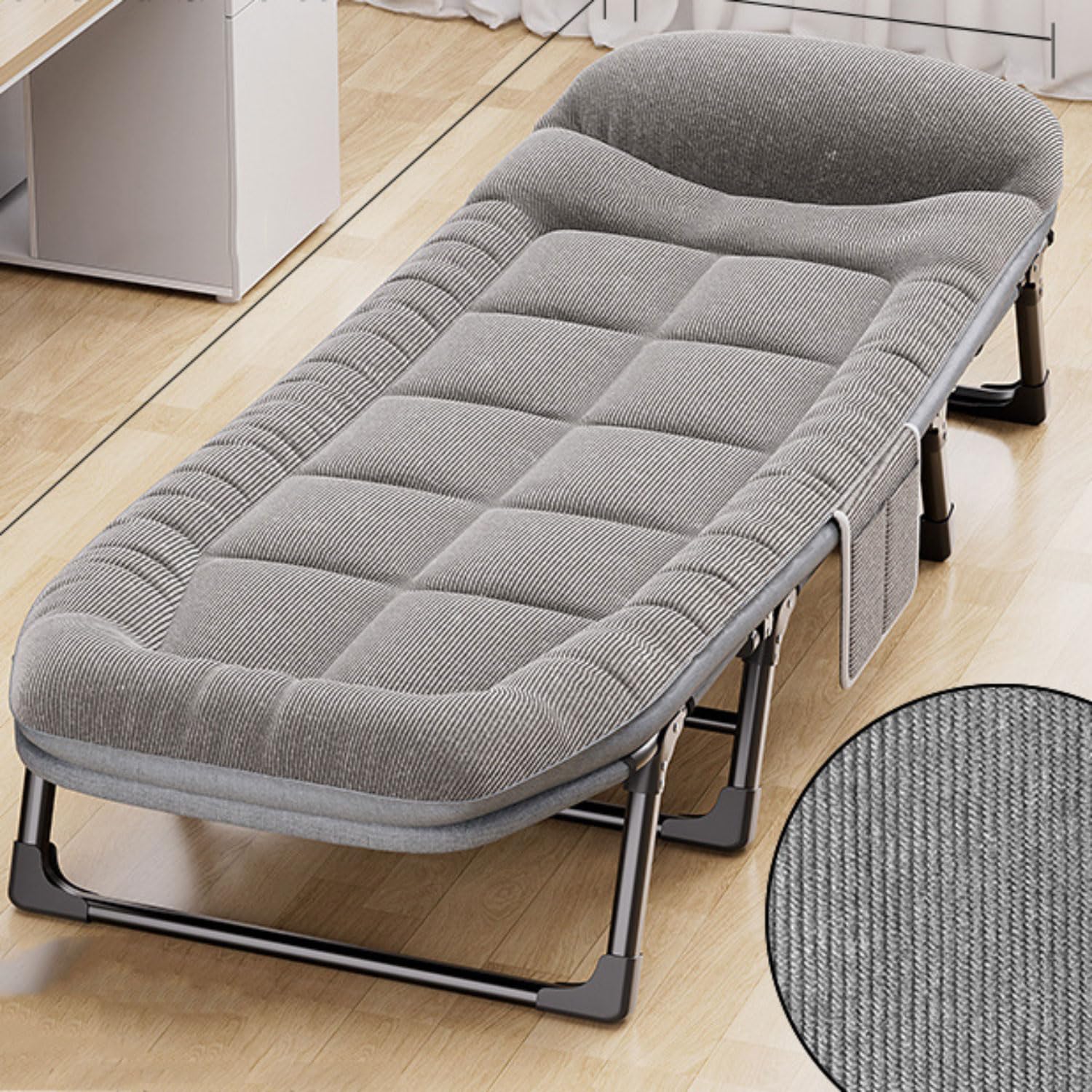 Bain de soleil pliable extra-large avec coussin de nuque grand confort