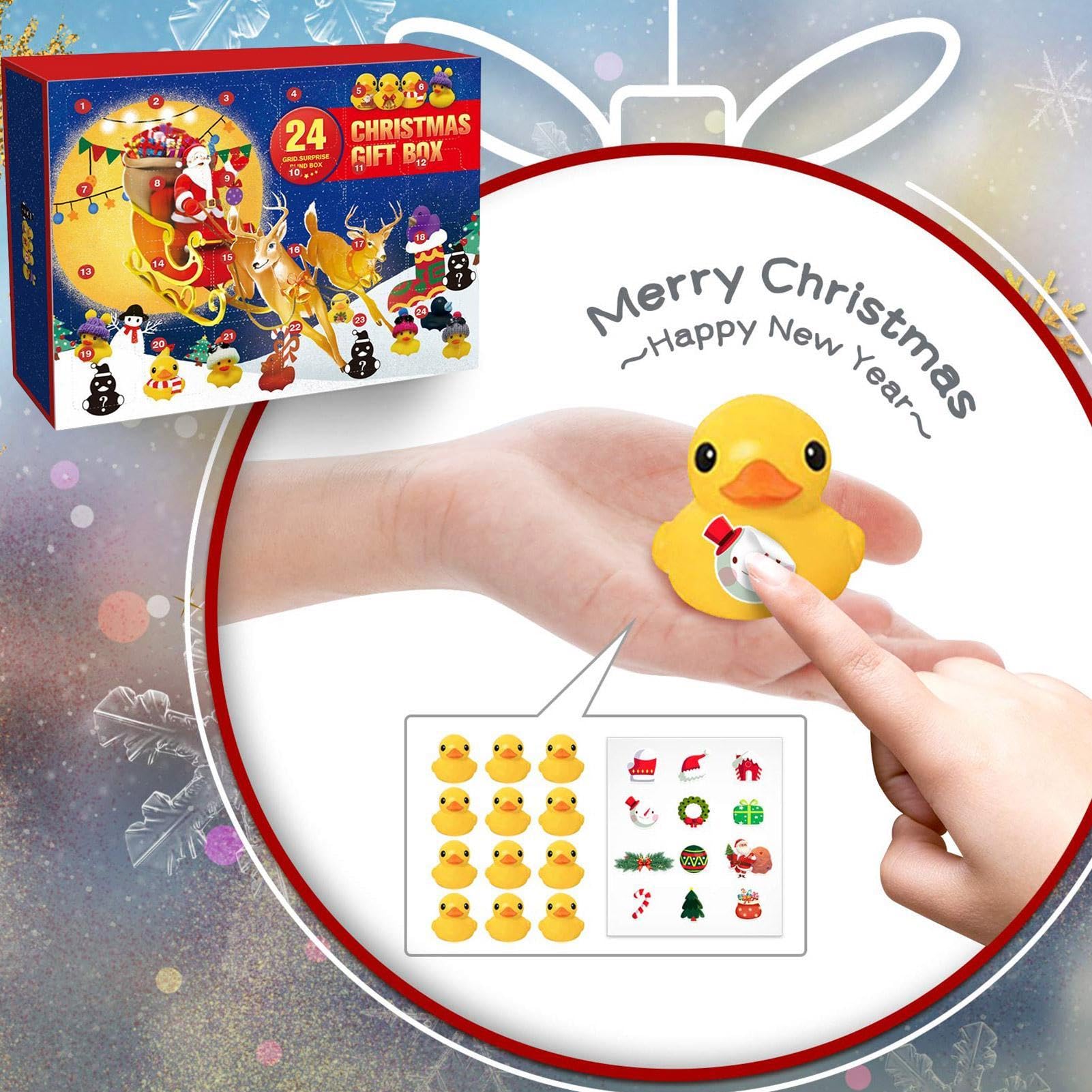 Calendrier De L’Avent 2026 – 24 Canards En Caoutchouc Pour Le Bain – Surprises Quotidiennes – Cadeau De Noël Pour Enfants