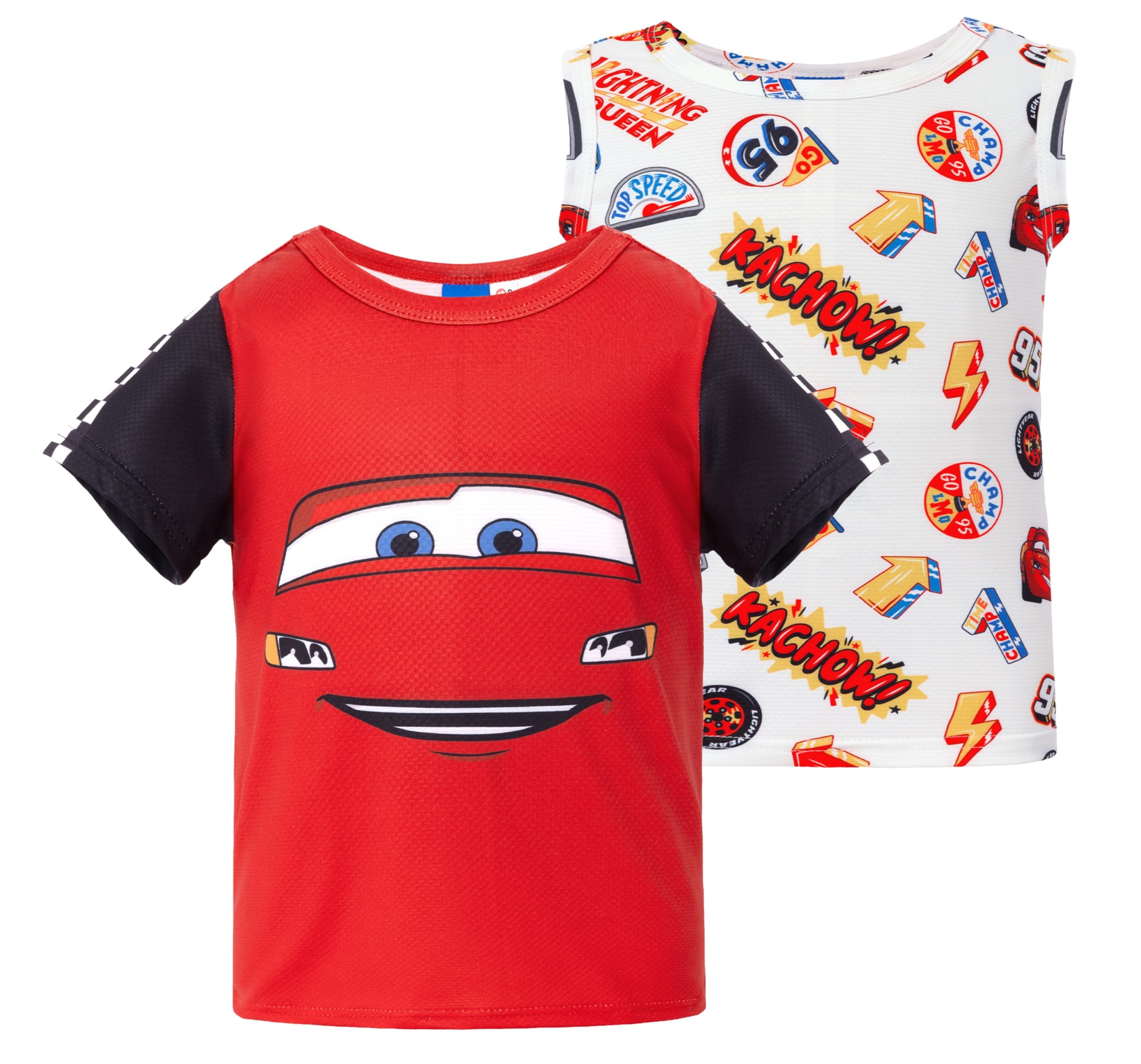 Disney Marvel Spiderman Stitch Star Wars Mickey Boy T-Shirt &amp; Tank Set 2-9Y