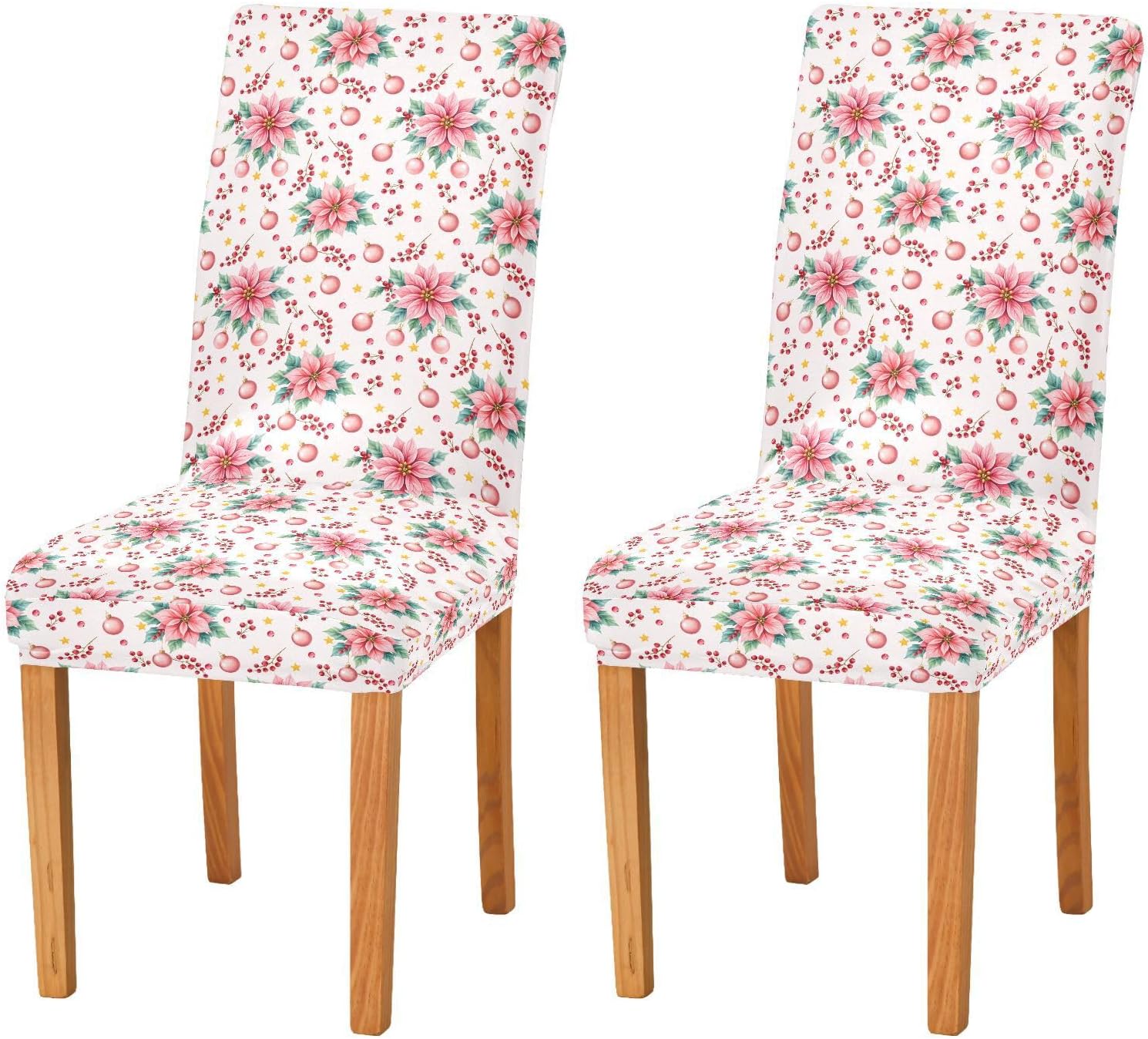 ALAZA Chair Covers for Dining Room, Pink Magenta Pattern Stretch Chair Cover Sets Chair Protector Removable Washable for Ktichen Restaurant Hotel