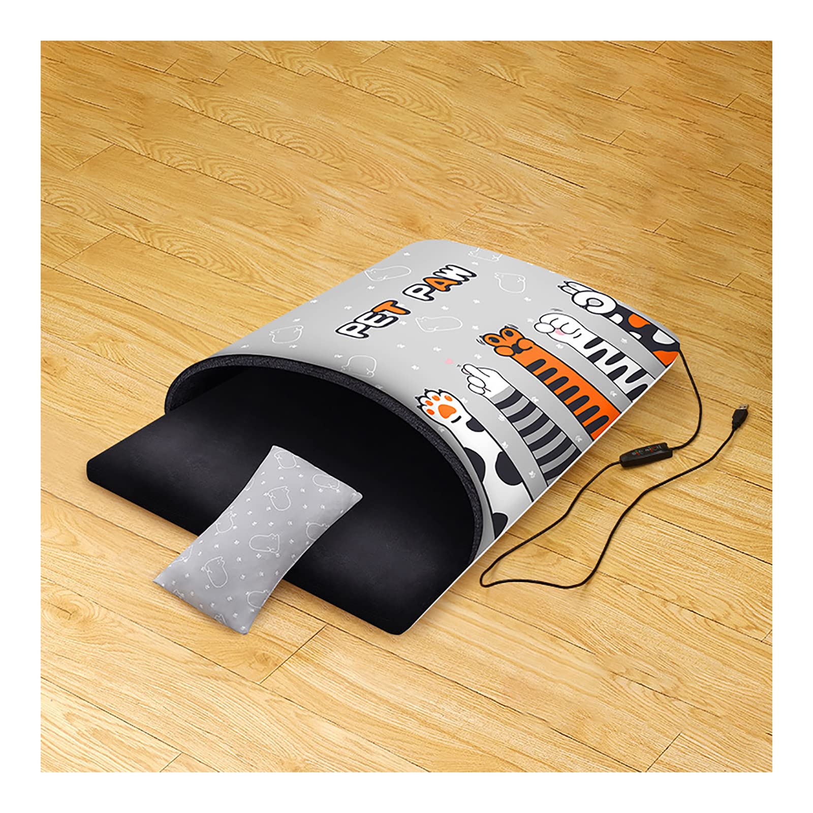 Tapis chauffant électrique imperméable à 3 températures pour chien