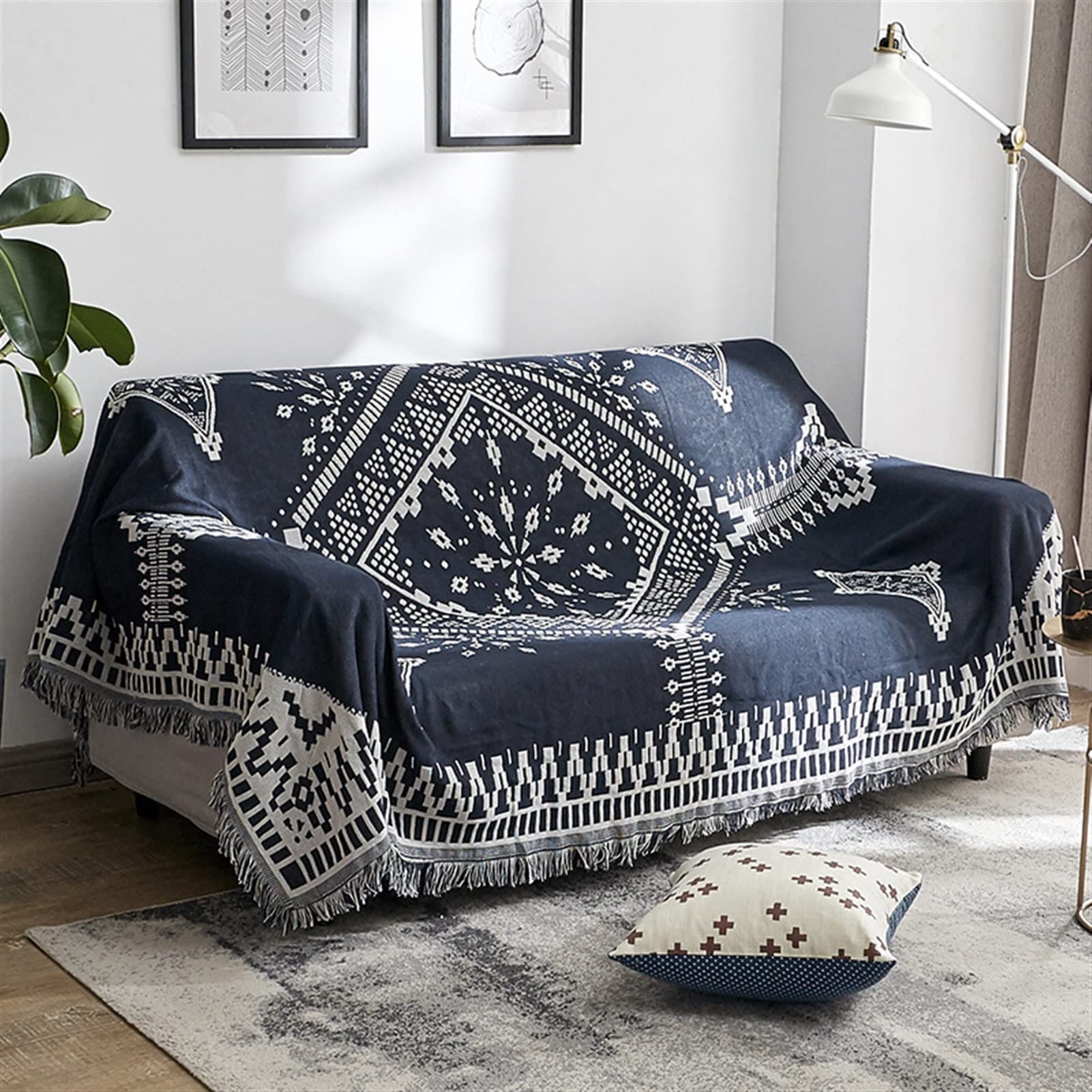 Protecteur de canape en tissu nordique et couverture multi-usage