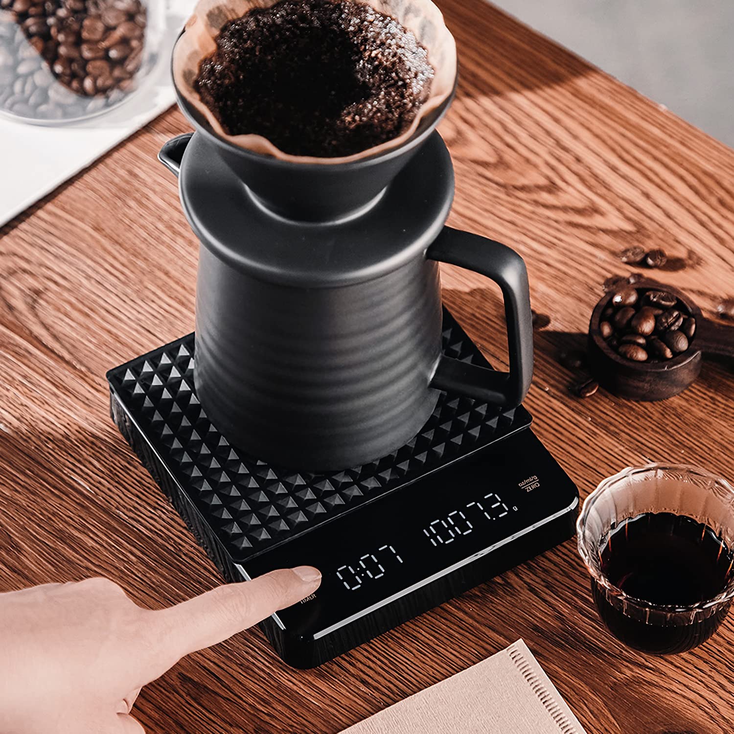 Buy ECORELAX Digital Coffee Scale, Rechargeable PourOver Coffee Scale
