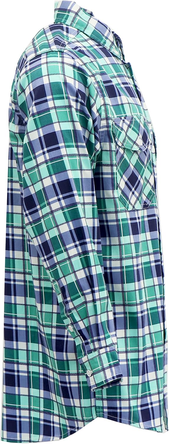 TICOMELA FR Shirt for Men Flame Resistant Shirts 6.5oz Light Weight Plaid Men's Fire Retardant Shirts - Image 4