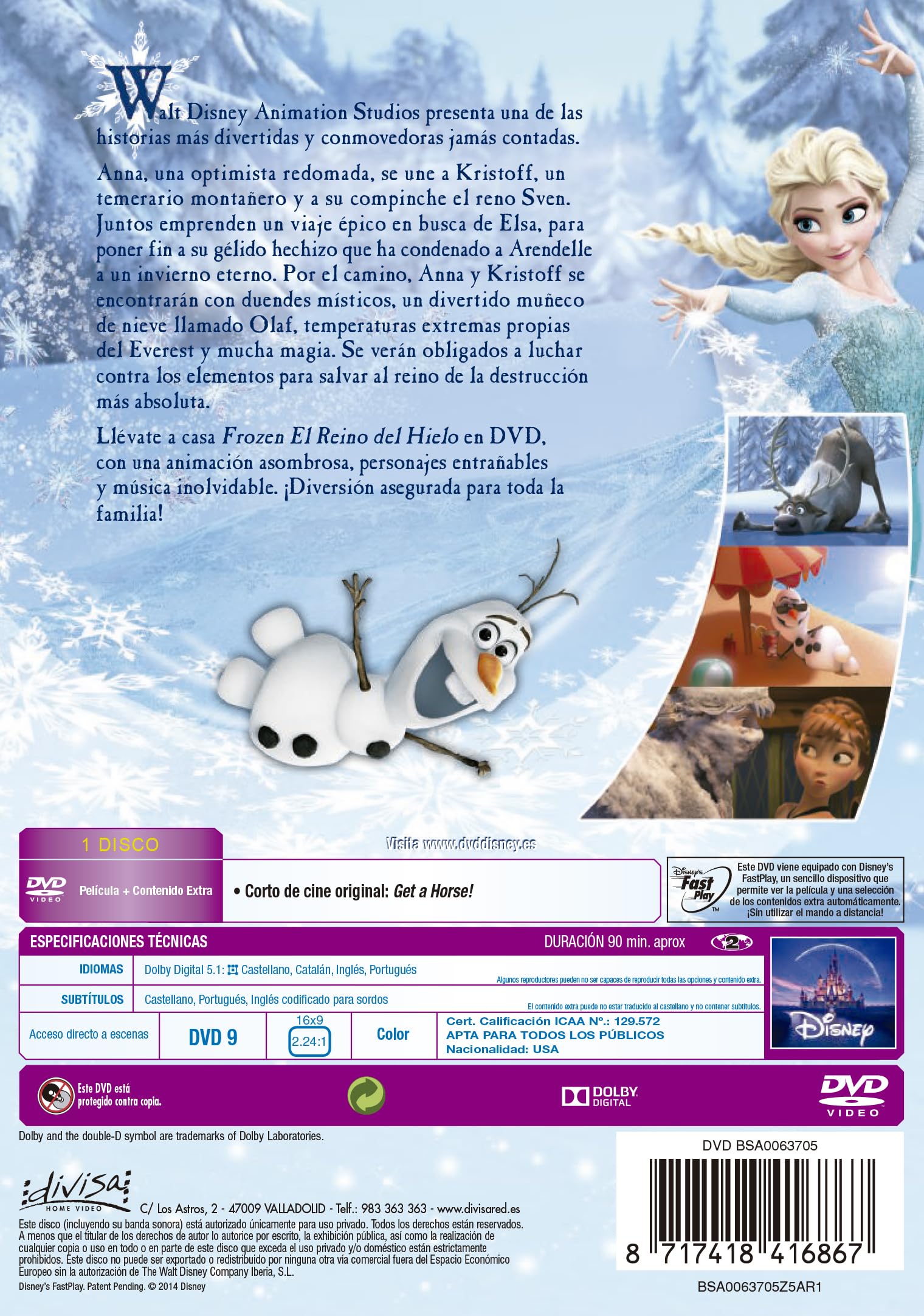 Frozen,El Reino Del Hielo