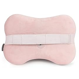 Zyllion Shiatsu Back and Neck Massager with Heat - 3D Electric Kneading Deep Tissue Massage Pillow for Muscle Pain Relief, Pink, ZMA-13