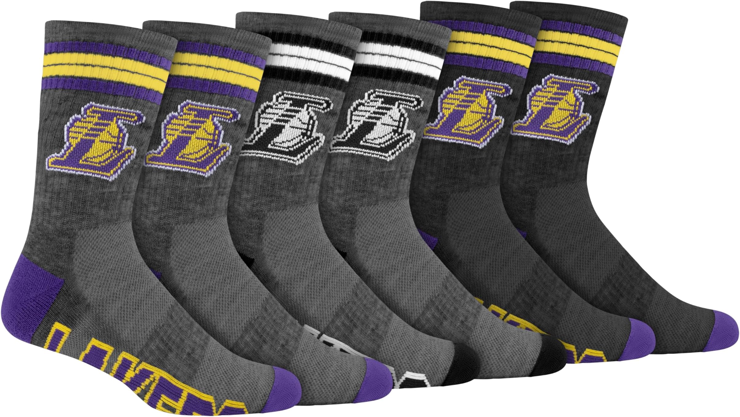 Boys NBA Official Athletic Cushioned Team Crew Socks - 3 Pack