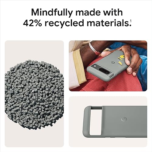 Miniatura 5 de Google Funda Pixel 8 - Protección duradera - Silicona resistente a las manchas - Funda para teléfono Android - Carbón