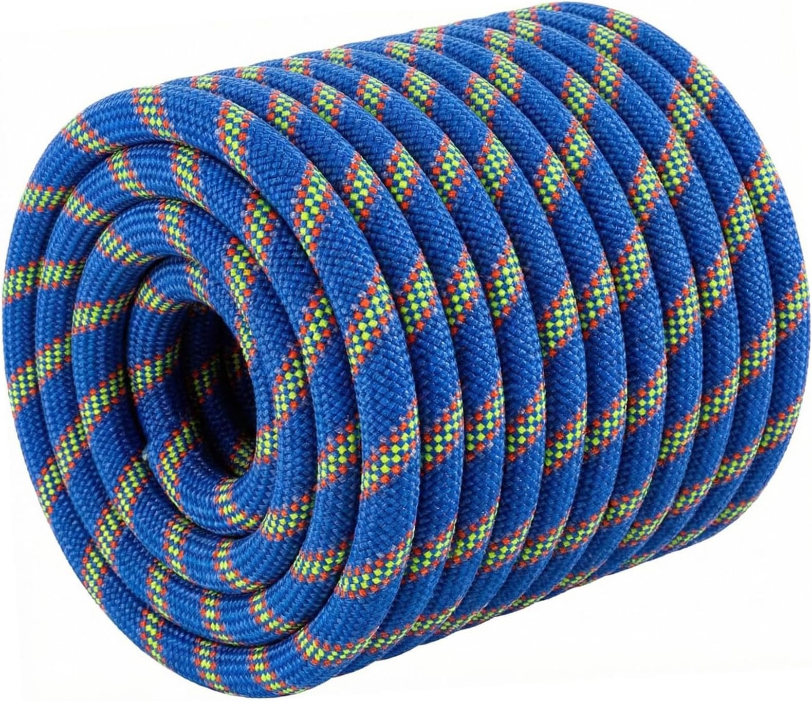 Double Braided Arborist Rigging Rope, 1/2" x 150 ft Strength Bull Rope, 48-Strand Polyester Static Rope for Tree Work, Pulling, Towing, Swing(Blue)