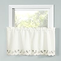 Vista 5 de RENAISSANCE HOME FASHION Seashells bordadas, 58 x 12 pulgadas Cenefa, natural