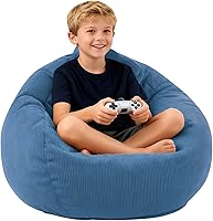 Vista 14 de LPMOERA Puf de espuma viscoelástica para niños/adolescentes con relleno redondo para niños, para sala de estar, dormitorio, dormitorio