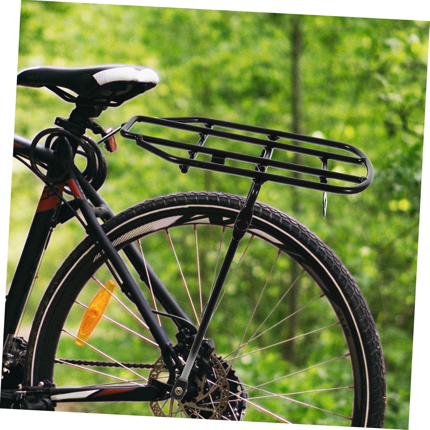 14-Inch Bicycle Rear Rack for Electric Bikes Thickened Cargo Shelf Foldable Bike Accessory for Carrying Luggage Suitable for 14-Inch Folding