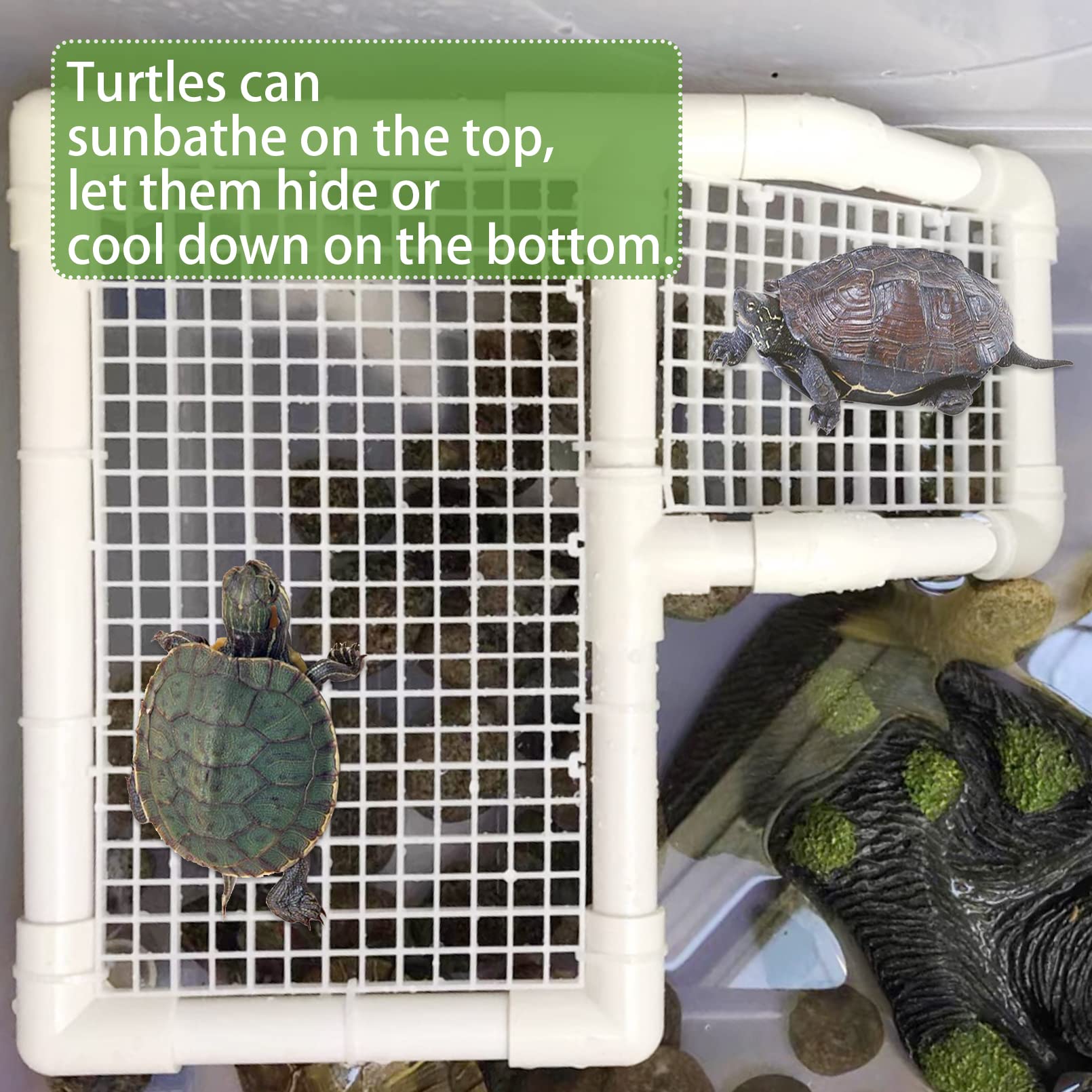 Aquatic Turtle Dock Fhiny Hanging Turtle Basking Platform - Floating ...