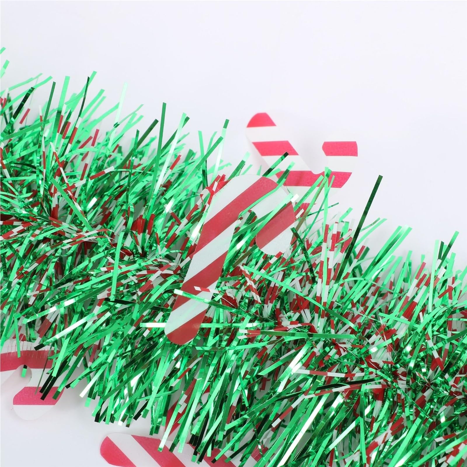 Deko Für Innen Außen 10-teilige, Gedrehte Lametta-Girlande for Aufhängen Am Weihnachtsbaum Balkon Treppengeländer