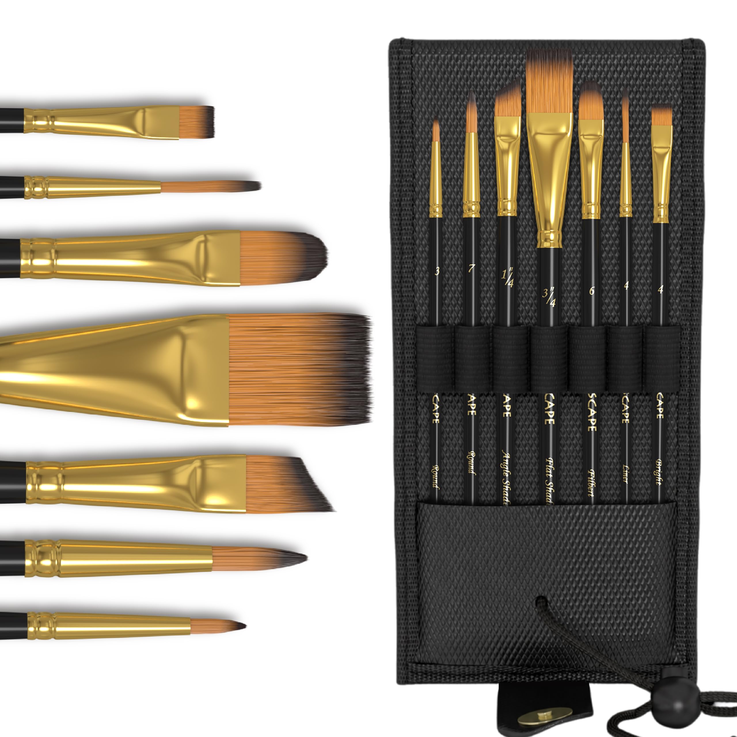 Pinceaux de peinture de poche fins pour détails aquarelle et huile MyArtscape