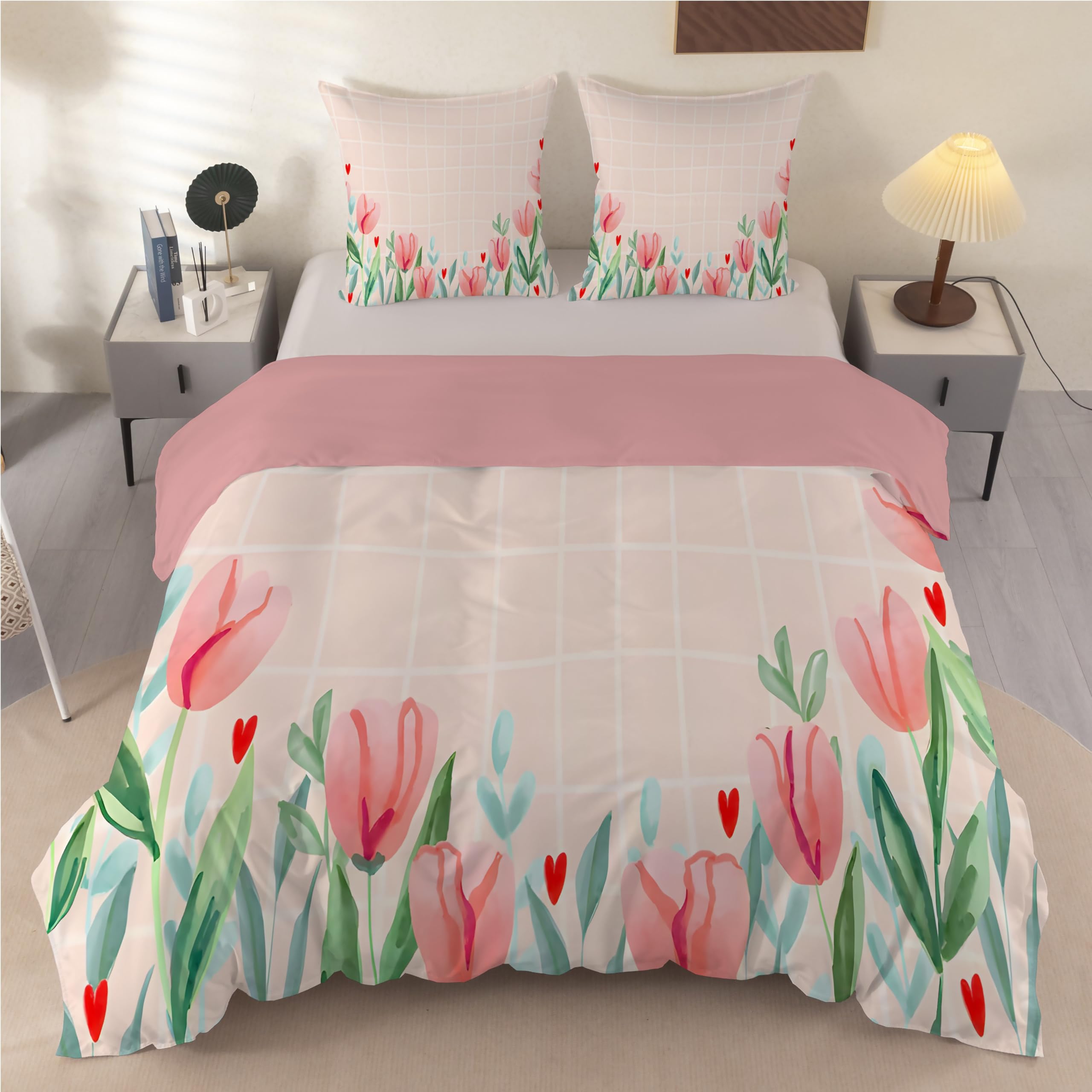 Housse de couette 2 personnes fleurs pour créer un cocon romantique