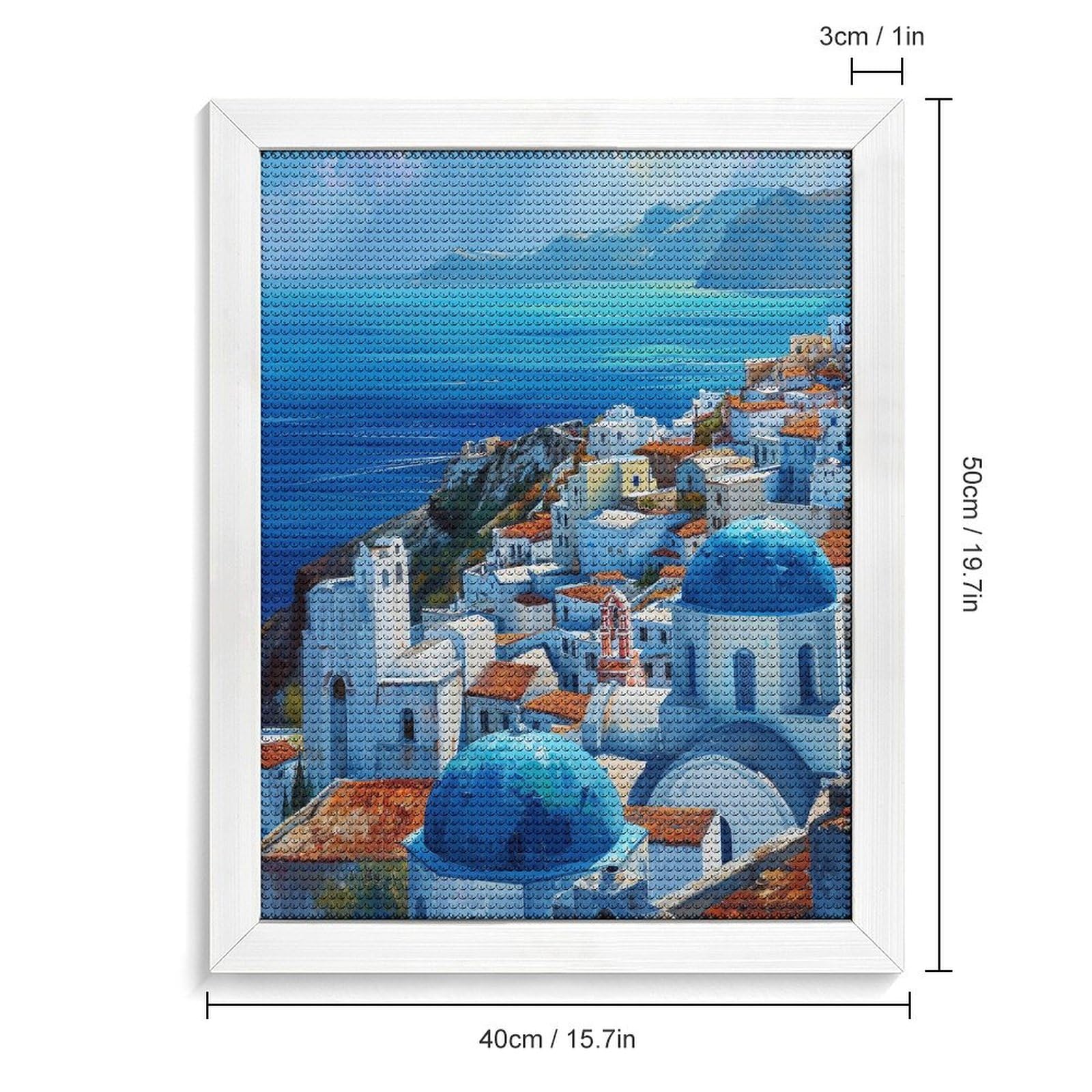 ギリシャの風景画ABダイヤモンドアート【完成品】70*50cm Amazon | ダイヤモンドアート ギリシャ サントリーニ島の風景